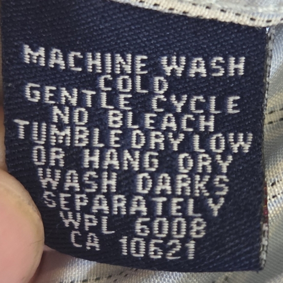 Panhandle Slim Men's Blue Striped Shirt With Pearl Snaps Size XL - Picture 6 of 8